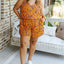 Yellow Plus Size Tiger Print Sleeveless V Neck Romper