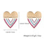 Heart Color Diamond Necklace Earrings