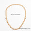 Heart Pendant Semi-precious Stone Color Long Necklace