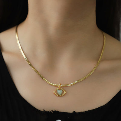 18K Gemstone Necklace
