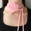 Hand-woven Rose Multi-color Necklace