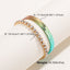 Colorful Gradient Flat Snake Necklace