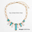 Turquoise Tassel Boho Necklace