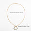 Heart Pendant Semi-precious Stone Color Long Necklace