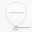 Heart Pendant Semi-precious Stone Color Long Necklace