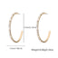 C-shaped Diamond Necklace Earrings