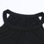 Black Solid Color Crew Neck Tank Top