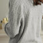 Hollow Out Buttoned Knit Cardigan