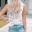 Gray Leopard Print Crew Neck Tank Top