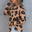 Leopard Print Long Sleeve Loose Top