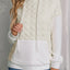 Beige Drop Shoulder Quilted Patchwork Kangaroo Pocket Hoodie