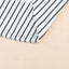 White Striped Thumbhole Drop Shoulder V Neck Top