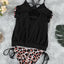 Leopard Tankini with Stripes Patchwork