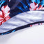 Black Floral Print Mesh Patchwork Criss Cross One Piece Swimsuit