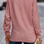 Dusty Pink Textured Knit Long Sleeve Top