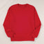 Red Solid Classic Crewneck Pullover Sweatshirt