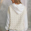 Beige Drop Shoulder Quilted Patchwork Kangaroo Pocket Hoodie