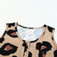 Leopard Button Neck Chest Pocket Tank Top