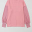 Peach Blossom Colorblock Striped Bishop Sleeve Top