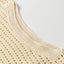 Apricot Open Knit Bracelet Sleeve Sweater