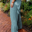 Sky Blue Plus Size High Waist Ruffle Patchwork Wide Leg Pants