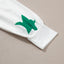 White Mardi Gras Star Printed Long Sleeve Top