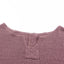 purple Waffle Knit Loose Long Sleeve Top