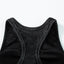 Black Ribbed Mineral Wash Racerback Cropped Tank Top