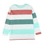 Pink Stripe Plus Size Colorblock Pullover Top