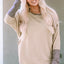 Khaki Contrast Cuffs Batwing Sleeve Loose Top