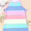 Multicolor Colorblock Knit Tank Top