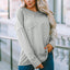 Gray Pocketed Oversized Drop Sleeve Top