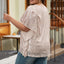 Apricot Plus Size Sequined V Neck Boxy Top