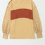 Peach Blossom Colorblock Striped Bishop Sleeve Top