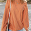 Apricot Ribbed Corded Oversized Sweatshirt