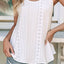 Eyelet Strappy Scoop-Neck Tank Top