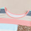 Multicolor Sequin Pocket Patchwork Striped Tank Top