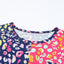 Plus Size Leopard Colorblock Short Sleeve Top