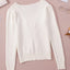 Beige Ruched Sweetheart Neckline Rib Knit Sweater