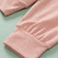 Pink Buttons Front Princess Line Out Seam Hoodie